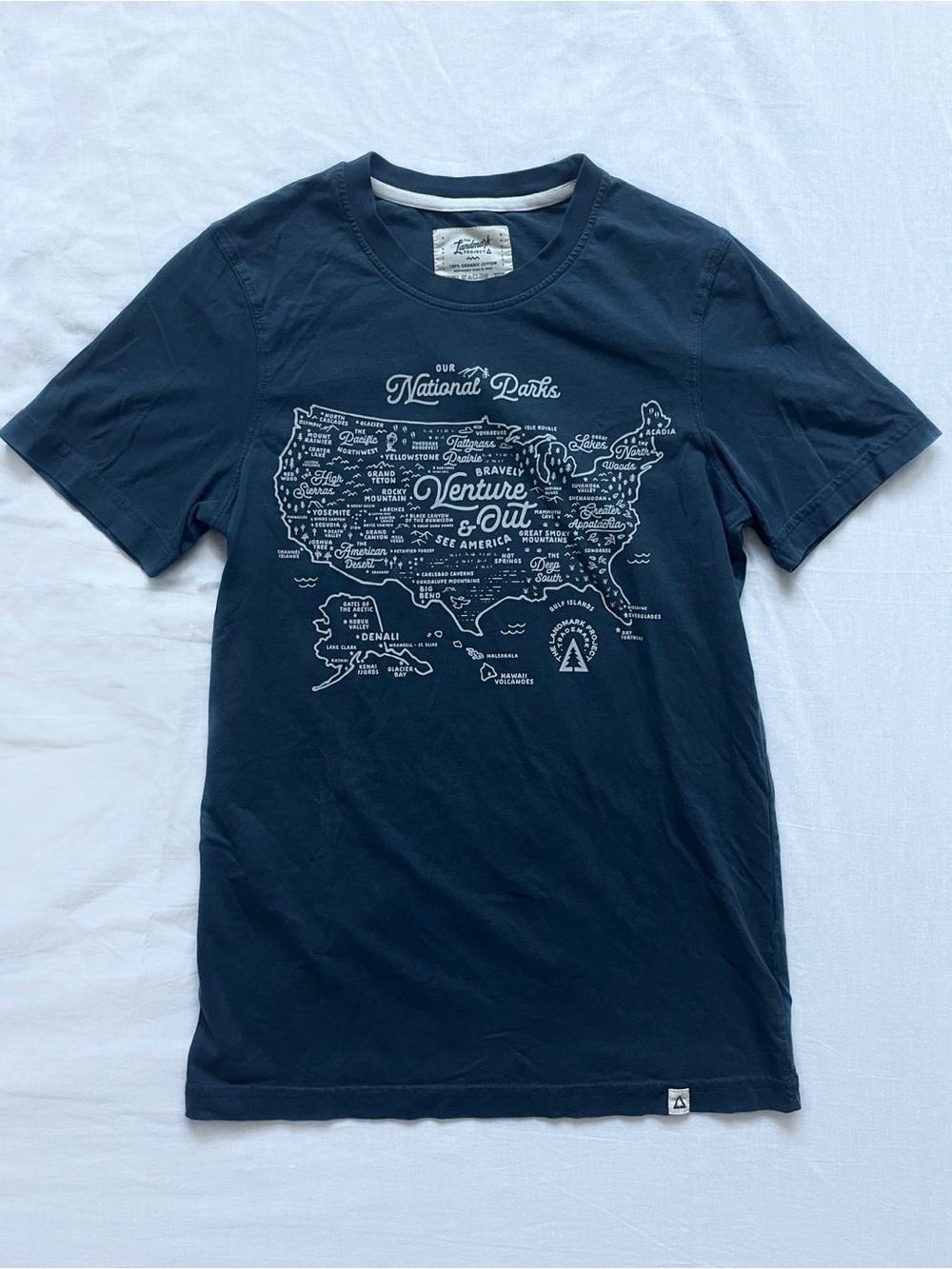 The Landmark Project National Parks Graphic Tee - Navy Short Sleeve